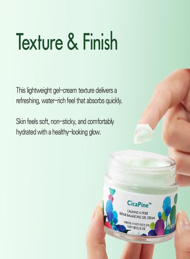 ABEREDE Cicapine Calming & Pore Repair Balancing Gel Cream 1.69 fl oz / 50ml, Cica Soothing Gel Cream for Sensitive & Acne-Prone Skin, Pore Minimizing & Tightening Moisturizer Vegan K-Beauty Skincare - Image 5